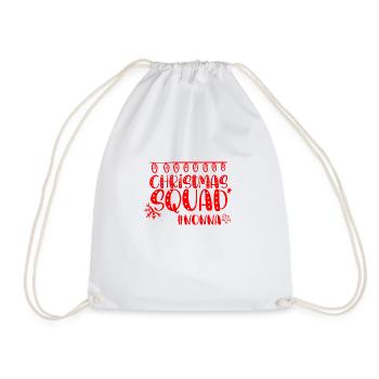 Christmas Squad - Most Likely - Funny Christmas - Drawstring Bag - white - Front