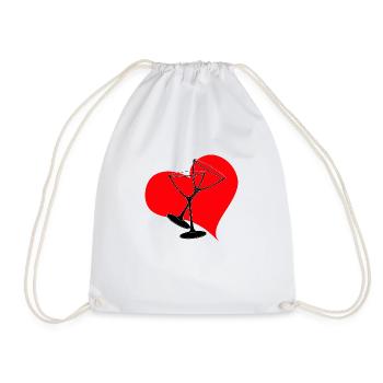 Cheers to Love - Lunettes de coeur Mariage - Sac de sport léger - blanc - Devant