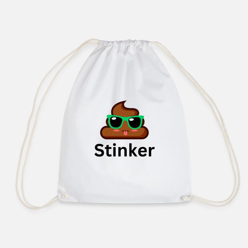Stinky! Puh du stinkst! Geschenkidee - Turnbeutel - Weiß