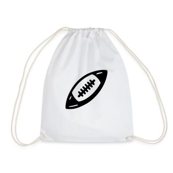 Rugby Football Americain - Drawstring Bag - white - Front