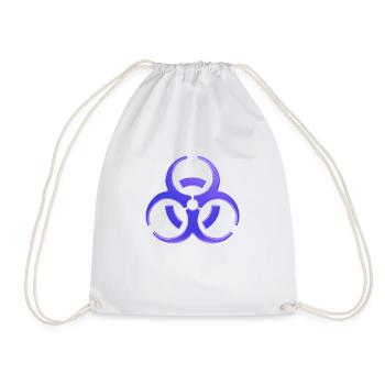 Conception d’avertissement pour les symboles de danger biologique - Sac de sport léger - blanc - Devant