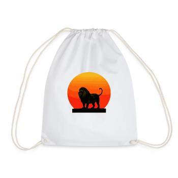 Leo at sunrise - Drawstring Bag - white - Front