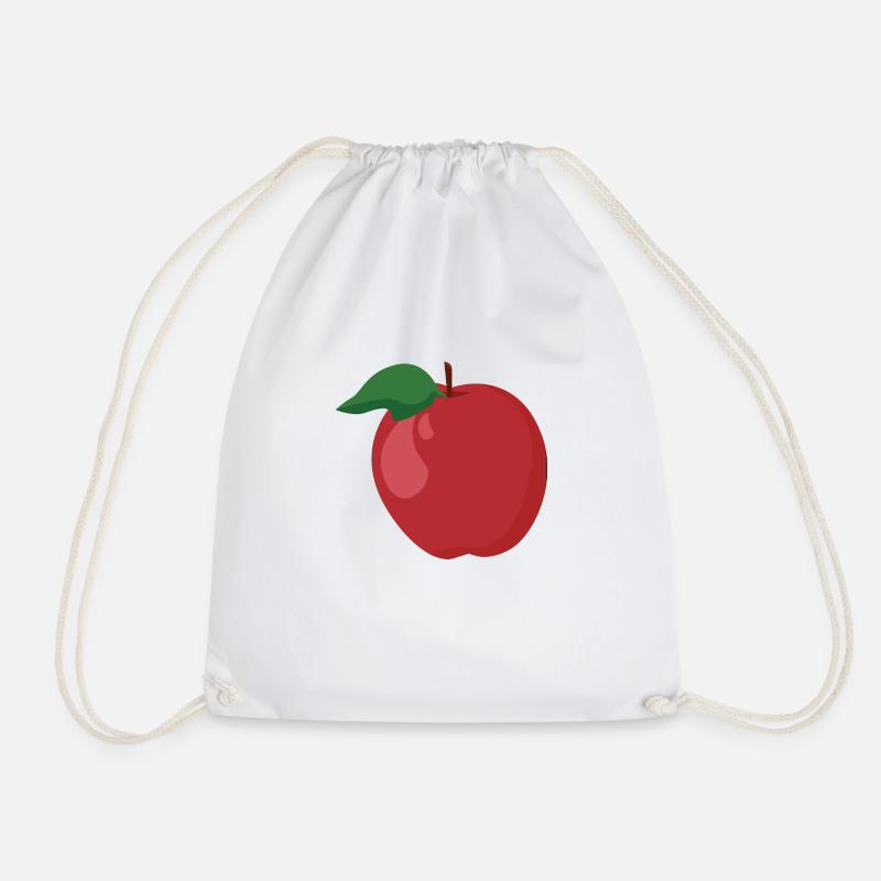 Apple - Drawstring Bag - white