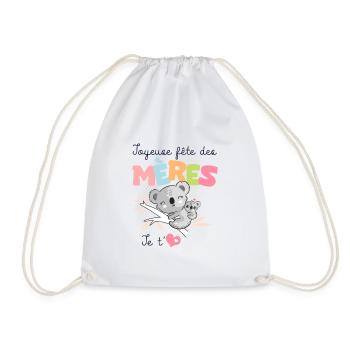 joyeuse fête des mères je t aime maman - Sac de sport léger - blanc - Devant