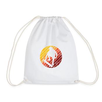 Skateboarder Skateboard Skater Skate Skateing - Drawstring Bag - white - Front