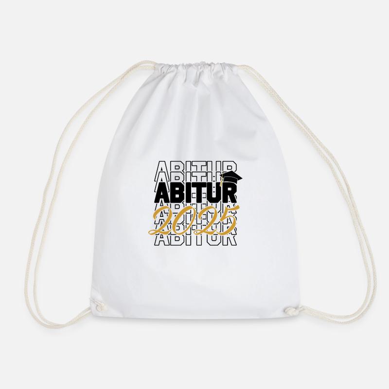 Abi Abitur 2025 Schulabschluss - Turnbeutel - Weiß