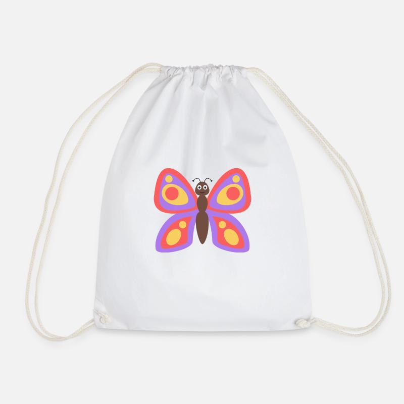 Schmetterling - Turnbeutel - Weiß
