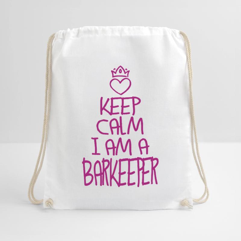 Keep Calm Bartender Cool Bartender Gift Drawstring Bag