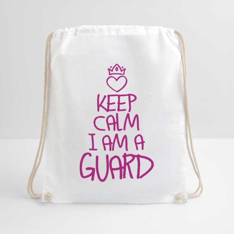 Keep Calm Security Guard Cool Security Guard Gift Drawstring Bag
