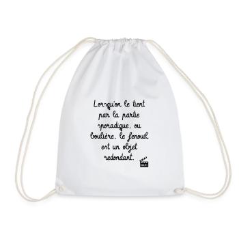 Kaameløtt - Réplique Culte - Citation Karadoc - Sac de sport léger - blanc - Devant