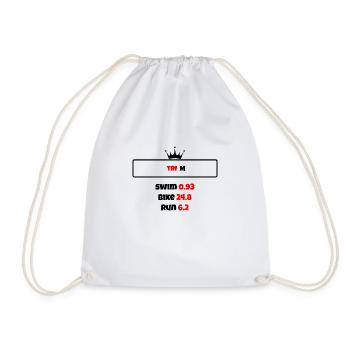 T shirt triathlon Distance M - Sac de sport léger - blanc - Devant