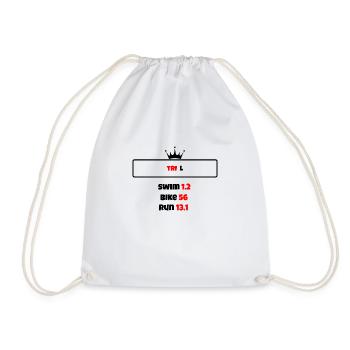 T shirt triathlon Distance L - Sac de sport léger - blanc - Devant