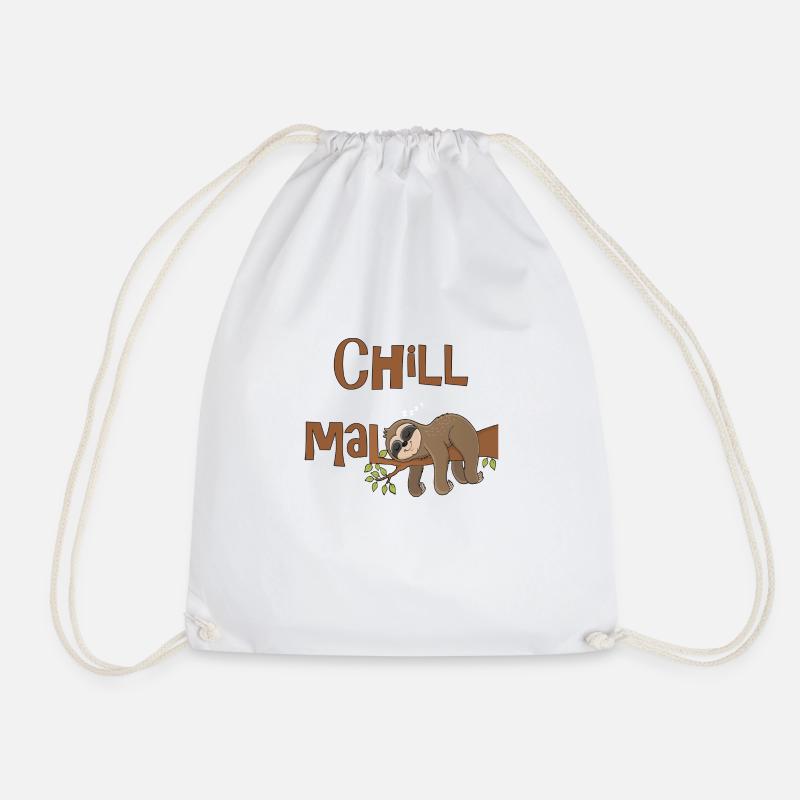 Chill Mal - Turnbeutel - Weiß