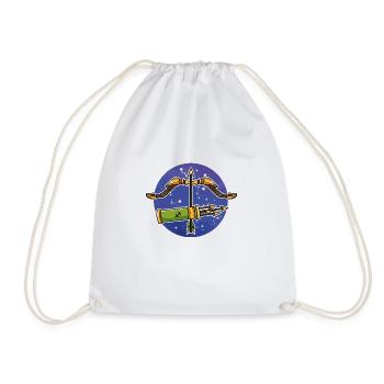 Sagittarius zodiac sign - Drawstring Bag - white - Front