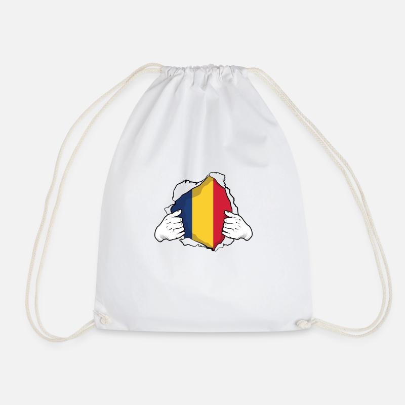 Rumänien Flagge Rumäne Rumänisch Geschenkidee Cool - Turnbeutel - Weiß