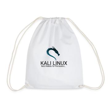 Kali Linux - Drawstring Bag - white - Front