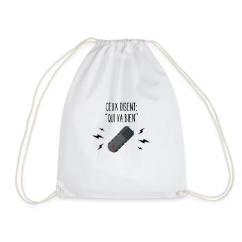 ceux qui disent "qui va bien" - Sac de sport léger - blanc - Devant