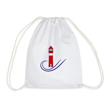PHARE. MER. OCEAN. NATURE. VACANCES.VOYAGE - Sac de sport léger - blanc - Devant