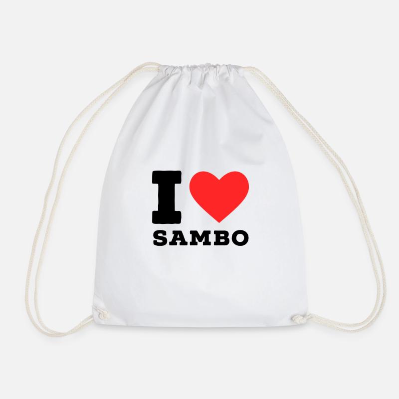 Ich liebe Sambo - Turnbeutel - Weiß