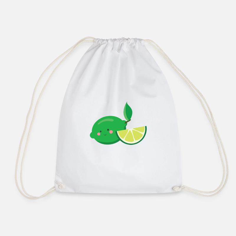 citron vert - Sac de sport léger - blanc