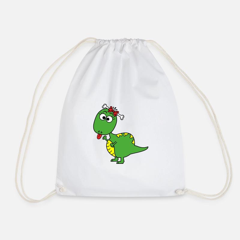 Dino - Turnbeutel - Weiß