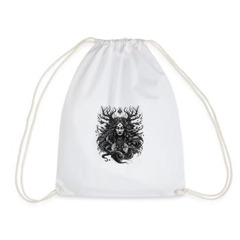 Demon Woman - Drawstring Bag - white - Front