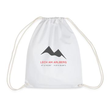 Minimalistisches Lech am Arlberg-Logo - Turnbeutel - Weiß - Vorne