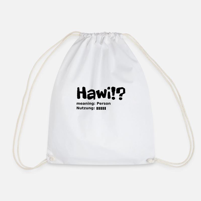 Hawi-Steiermark slang - Turnbeutel - Weiß