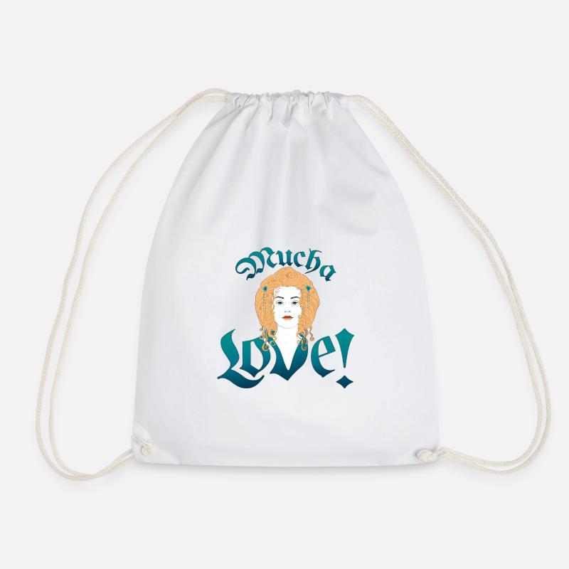 Mucha LOVE - Turnbeutel - Weiß