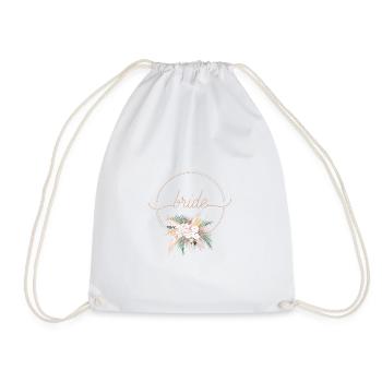 Boho Bouquet Team Bride personnalisable - Sac de sport léger - blanc - Devant