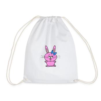 Osterhase - Turnbeutel - Weiß - Vorne