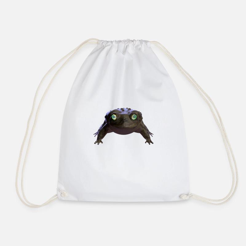 Frog - Drawstring Bag - white