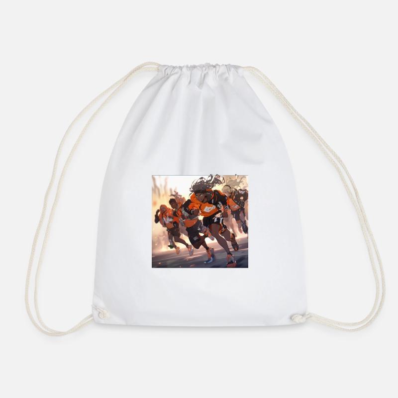 Final sprint! - Drawstring Bag - white