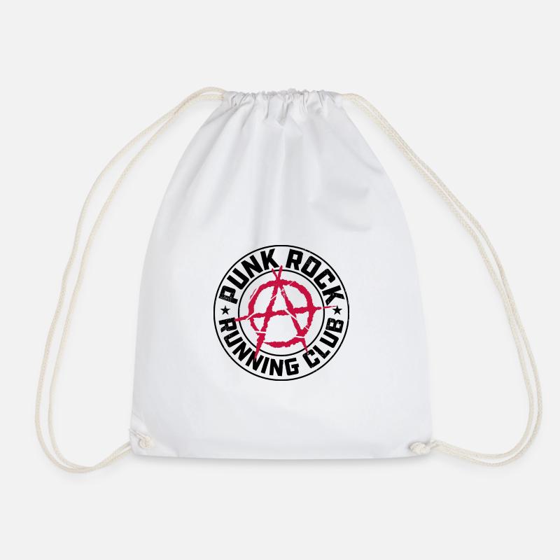 Punk Rock Running Club - Drawstring Bag - white