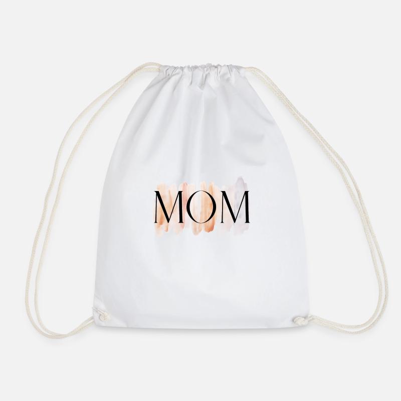 MOM - Drawstring Bag - white