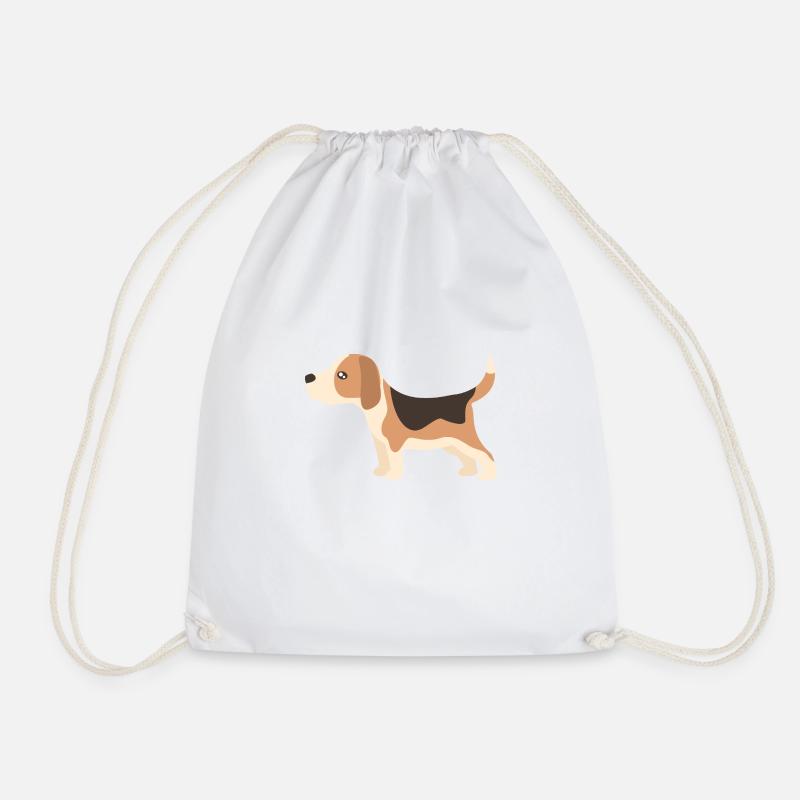 beagle - Turnbeutel - Weiß