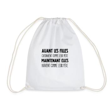 avant les filles - Sac de sport léger - blanc - Devant