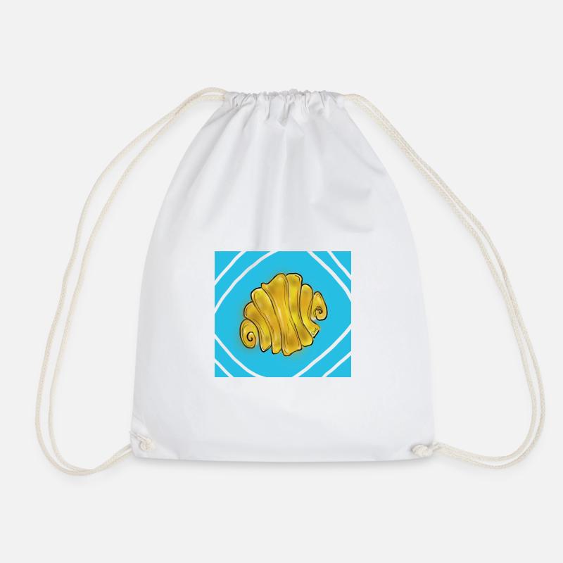 Franzbrötchen - Drawstring Bag - white