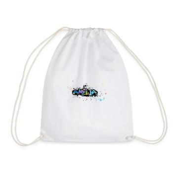 Amelia ,flowers,flower wreath,floral,graffiti - Drawstring Bag - white - Front