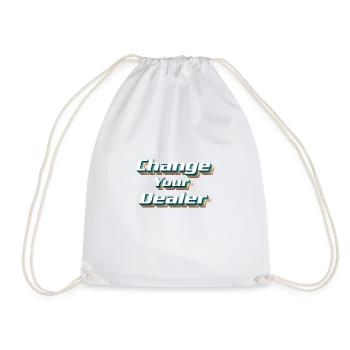 Fun T-shirt / CYD Change your Dealer - Turnbeutel - Weiß - Vorne