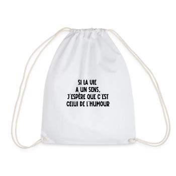 si la vie a un sens - Sac de sport léger - blanc - Devant