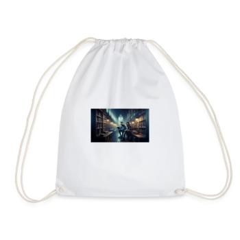 Beautifully Bound Worlds: The Immersive Delight - Drawstring Bag - white - Front