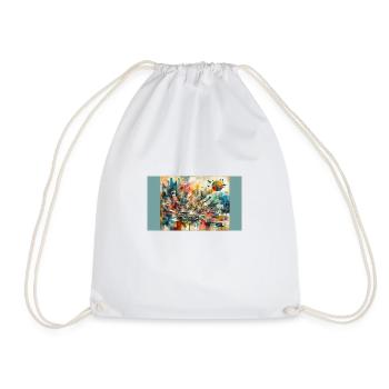 « Chaos Unleashed : A Meltdown of Colors and - Sac de sport léger - blanc - Devant