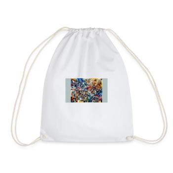 Untitled: Radiant Chaos - Drawstring Bag - white - Front