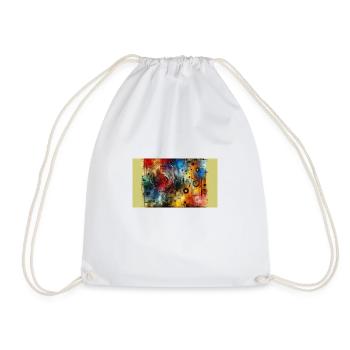 Chaos Unleashed - Drawstring Bag - white - Front