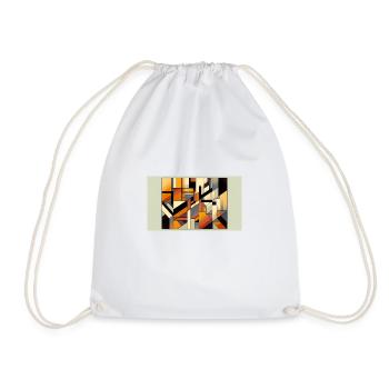 "Infinitum Chroma: Exploring Non-Objective - Drawstring Bag - white - Front