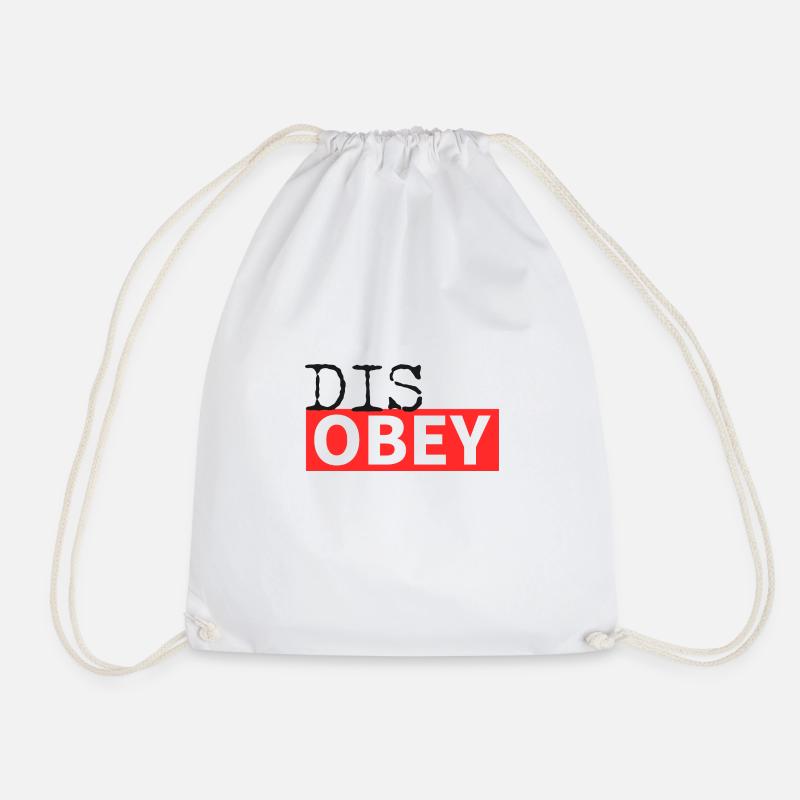 désobéir désobéir désobéir - Sac de sport léger - blanc