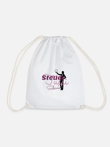 Steuertussi & Business Woman Sabine - Turnbeutel - Weiß