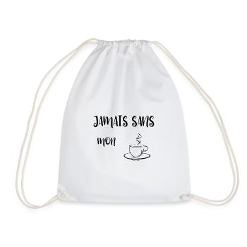 Jamais son mon café humour - Sac de sport léger - blanc - Devant