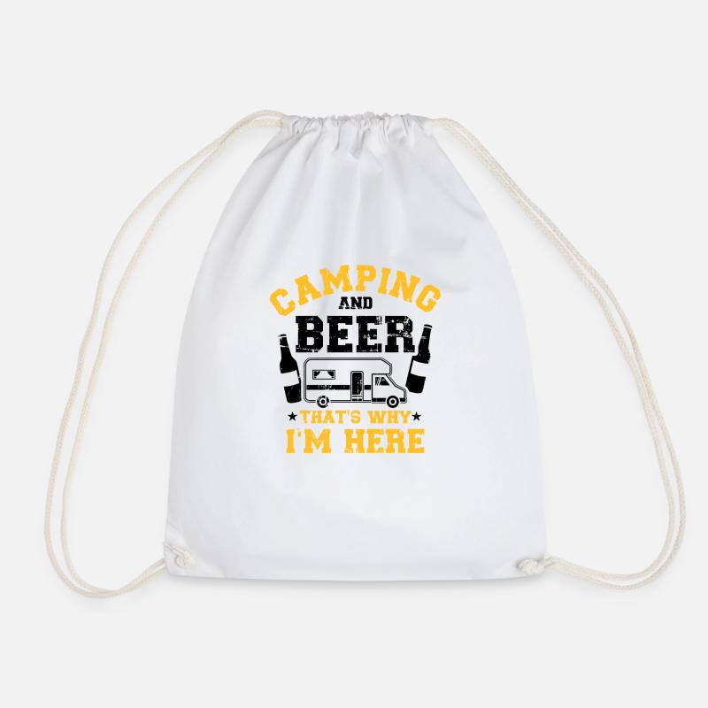 Camper - Drawstring Bag - white